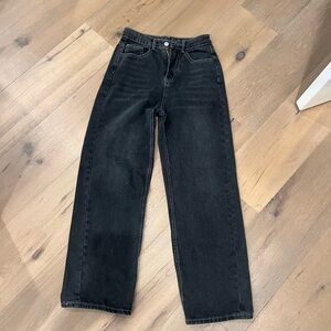 Classic Black Women's Jeans high waisted baggy